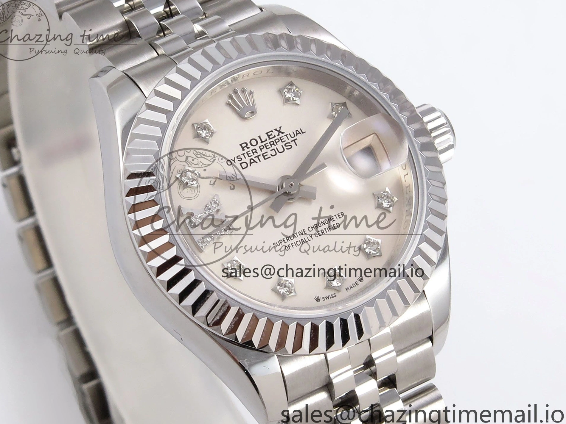 0115 DateJust 28MM 279174 SS GMF 1:1 Best Edition 904L Steel Silver Star Diamonds Dial on Jubilee Bracelet A Trendy 1140